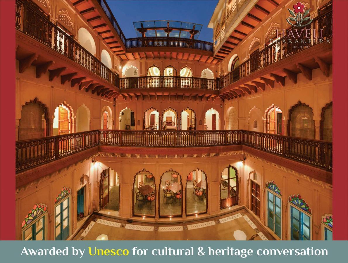 Haveli Dharampura - Unesco Awarded Boutique Heritage Hotel New Delhi Eksteriør billede